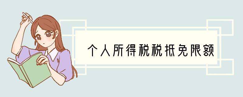 个人所得税税抵免限额
