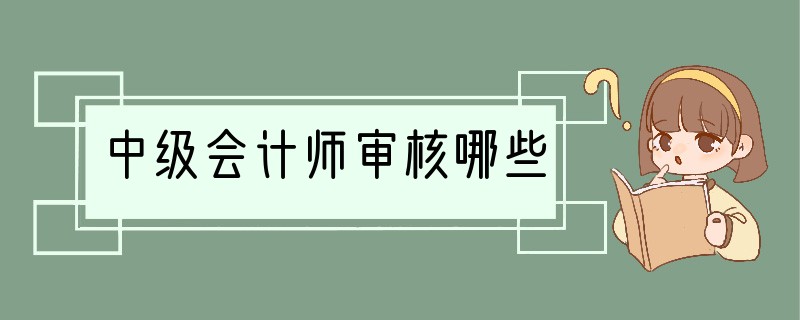 中级会计师审核哪些