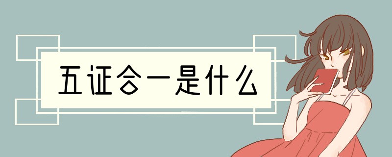 五证合一是什么