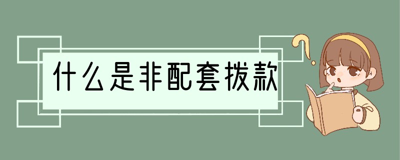 什么是非配套拨款