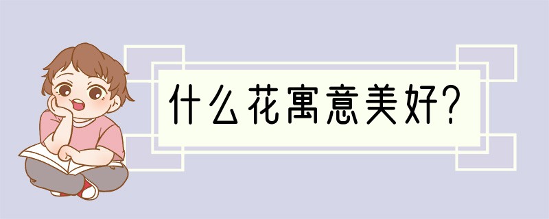 什么花寓意美好？