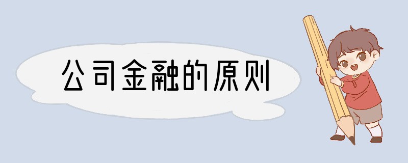 公司金融的原则