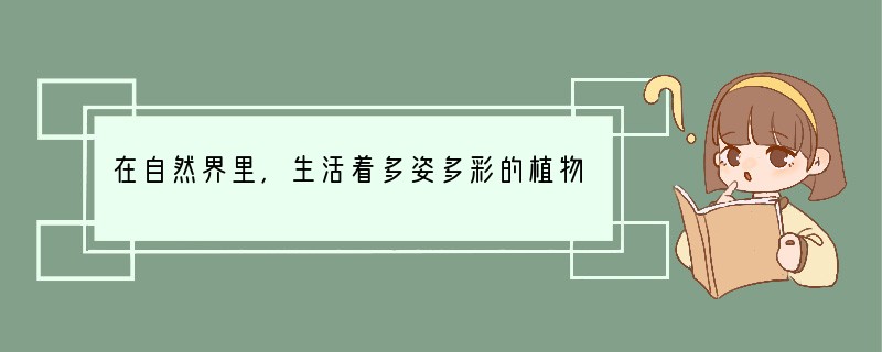 在自然界里，生活着多姿多彩的植物．有的生长在悬崖峭壁，也有的分布在沙漠里；有的高大，