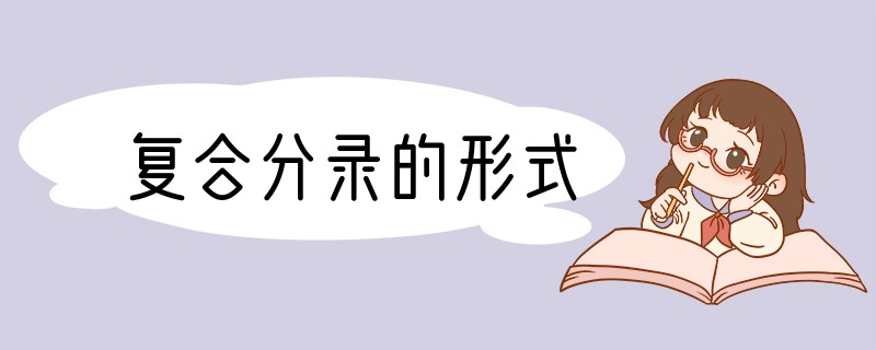 复合分录的形式