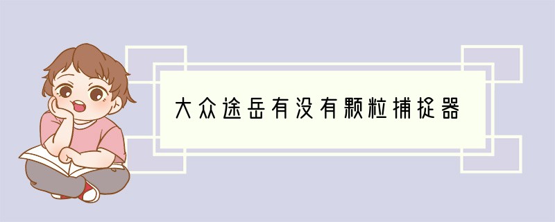 大众途岳有没有颗粒捕捉器