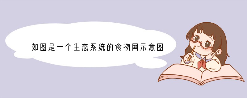如图是一个生态系统的食物网示意图，请依图答．（1）此食物网中有______条食物链．