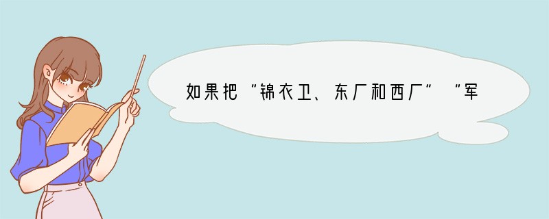 如果把“锦衣卫、东厂和西厂”“军机处”“文字狱”确定为一个学习单元，则这个单元的主题