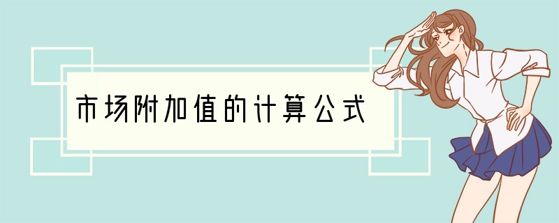 市场附加值的计算公式