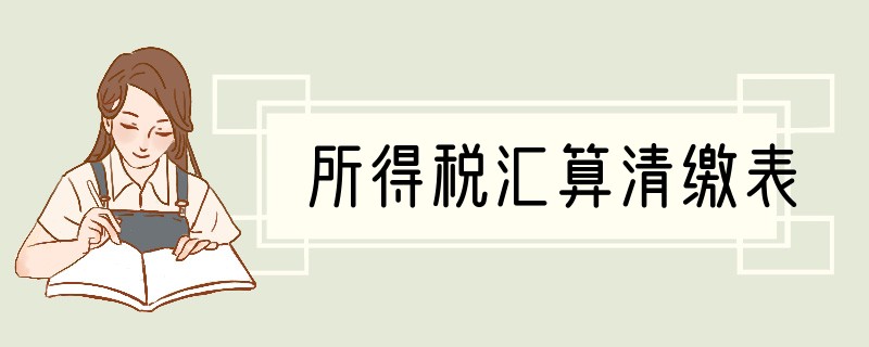 所得税汇算清缴表