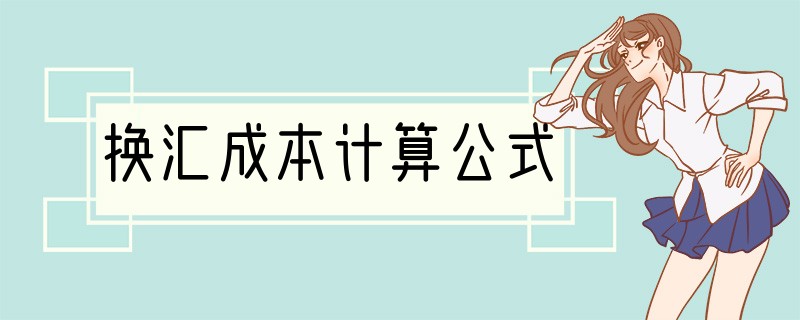 换汇成本计算公式