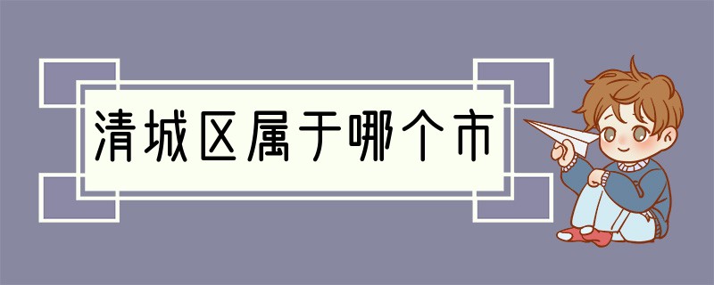 清城区属于哪个市