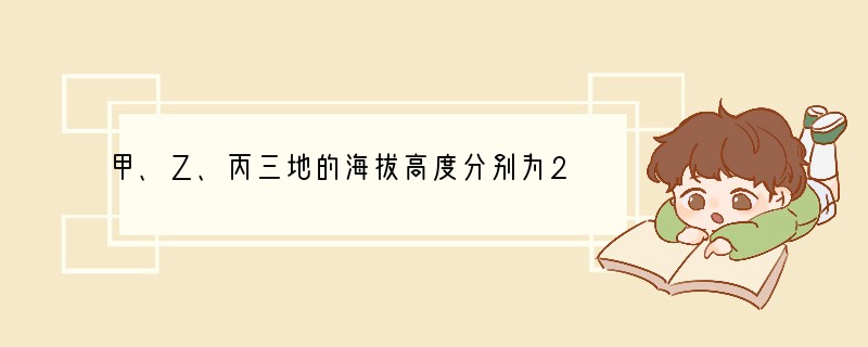 甲、乙、丙三地的海拔高度分别为20、-15和-10，那么最高的地方比最低的地方高（