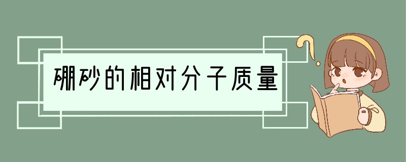 硼砂的相对分子质量