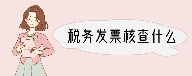 税务发票核查什么