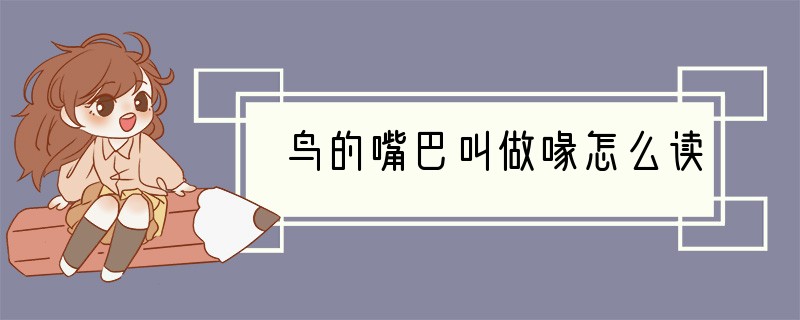 鸟的嘴巴叫做喙怎么读