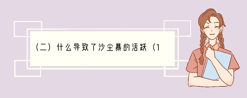 （二）什么导致了沙尘暴的活跃（12分）①全球气候变暖是沙尘暴发生的直接诱因吗？沙